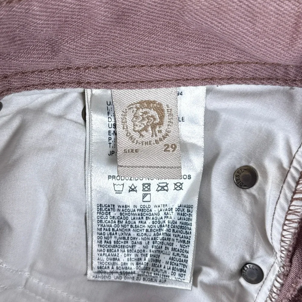 Diesel Jeans‎ Mens 29x32 Purple Mauve Darron Cotton Slim Tapered Button Fly